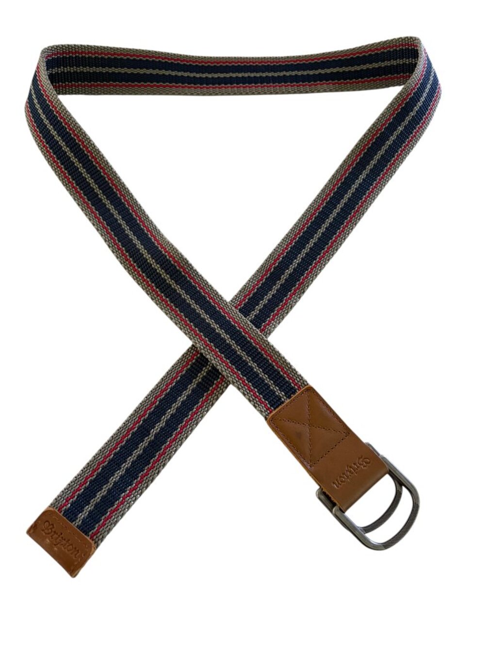BRIXTON mens Striped webbing belt OS